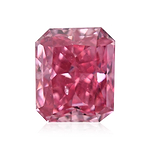 0.25 Carat Fancy Vivid Purplish Pink Radiant Diamond SI1 GIA