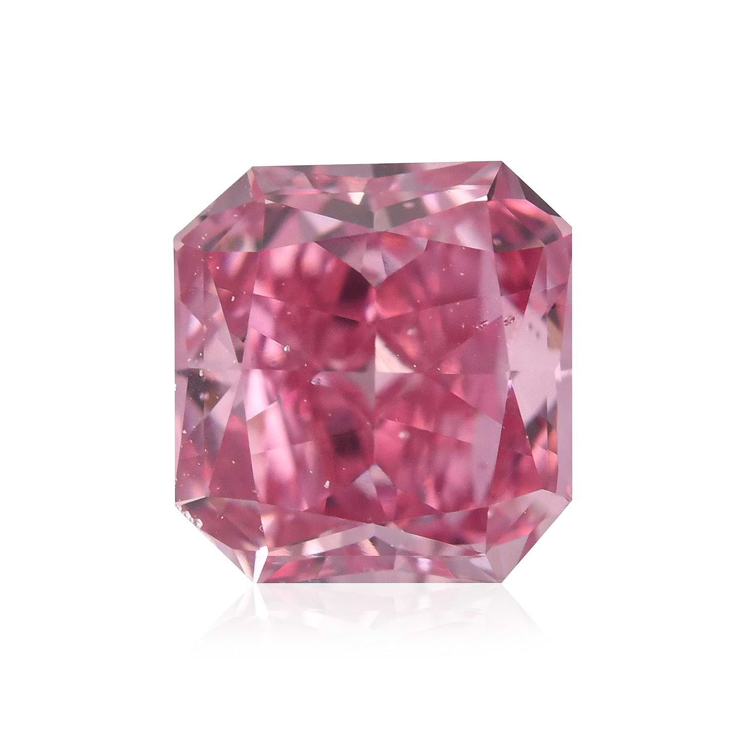 0.33 Carat Fancy Vivid Purplish Pink Radiant Argyle Diamond SI1 GIA