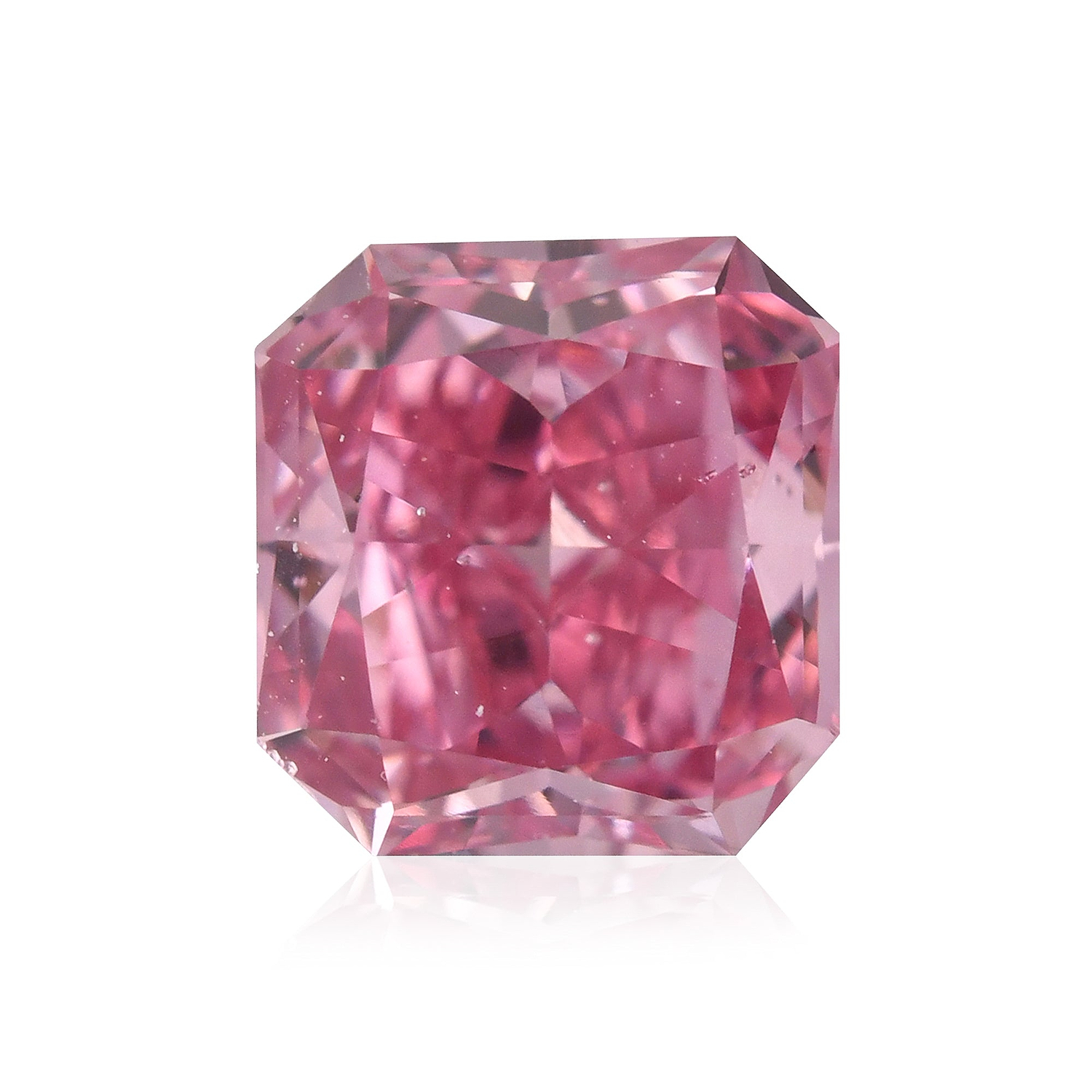 0.33 Carat Fancy Vivid Purplish Pink Radiant Argyle Diamond SI1 GIA