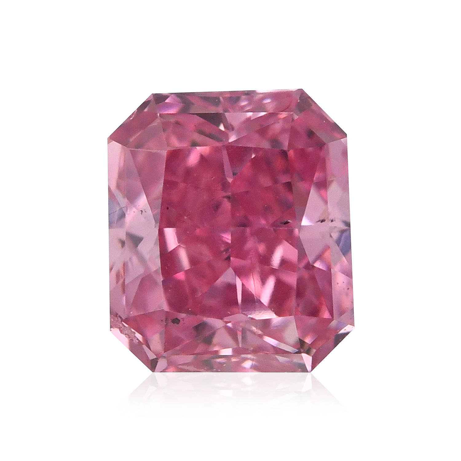 0.35 Carat Fancy Vivid Purplish Pink Radiant Argyle Diamond SI1 GIA