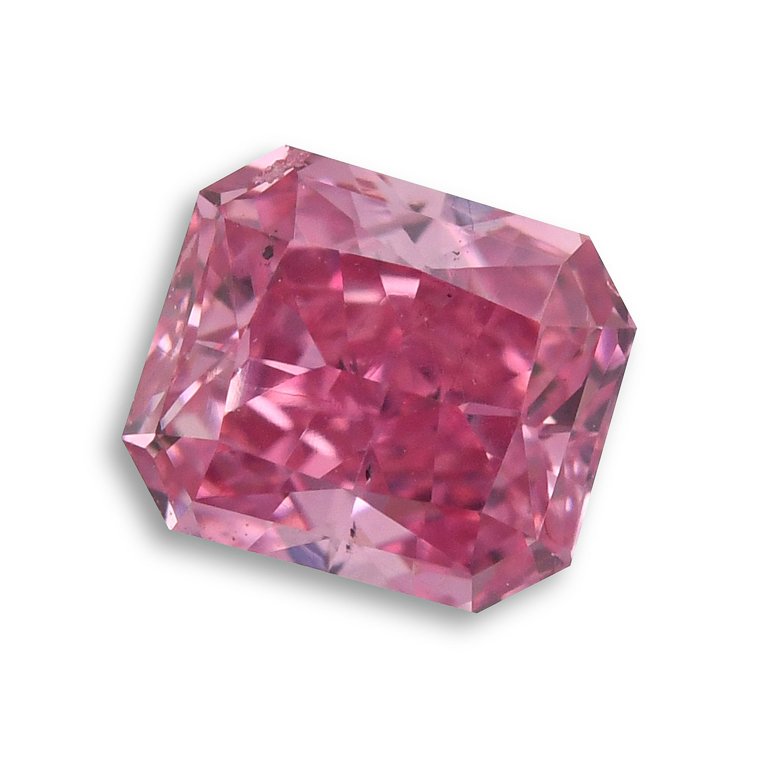 0.35 Carat Fancy Vivid Purplish Pink Radiant Argyle Diamond SI1 GIA