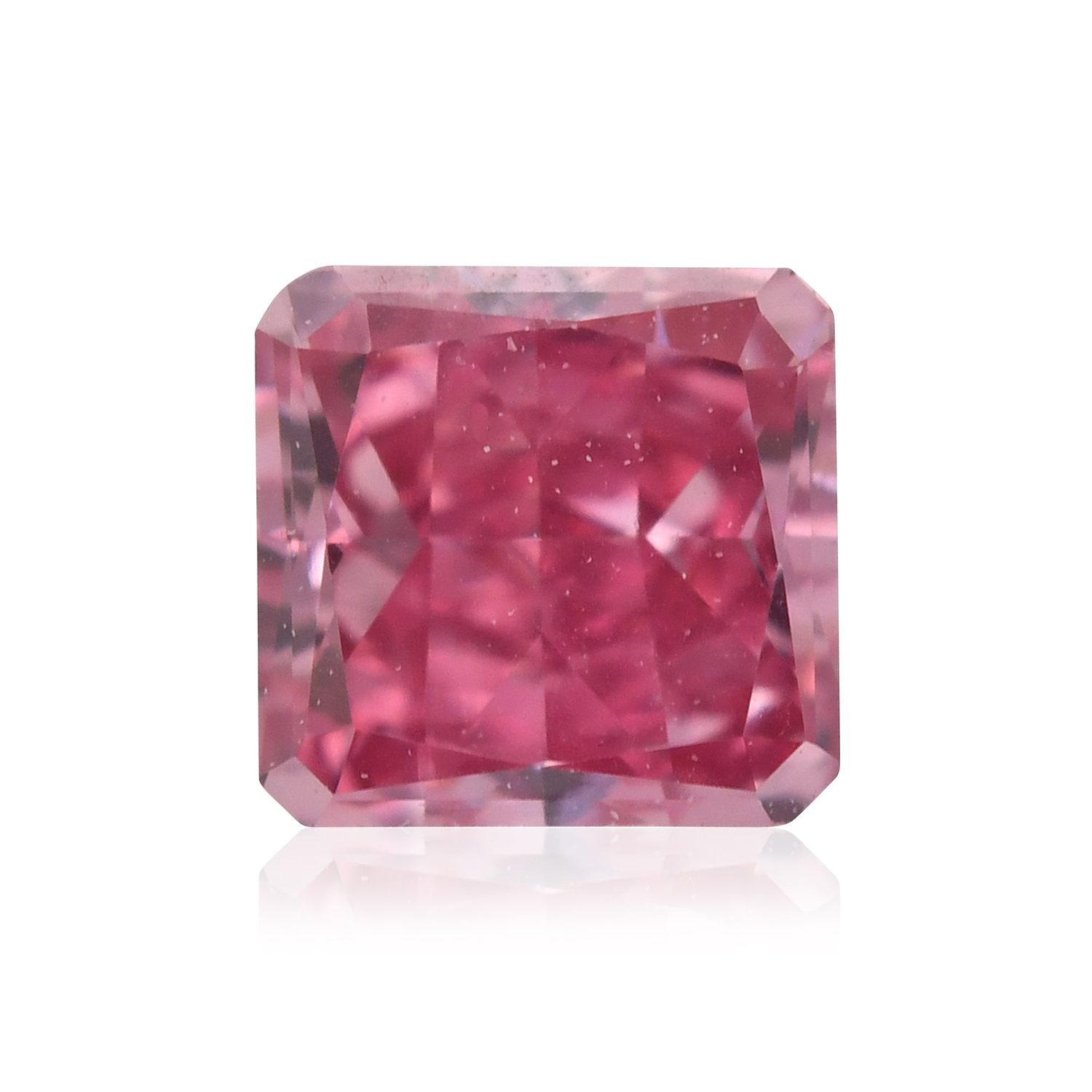 0.17 Carat Fancy Vivid Purplish Pink Radiant Diamond VVS1 GIA