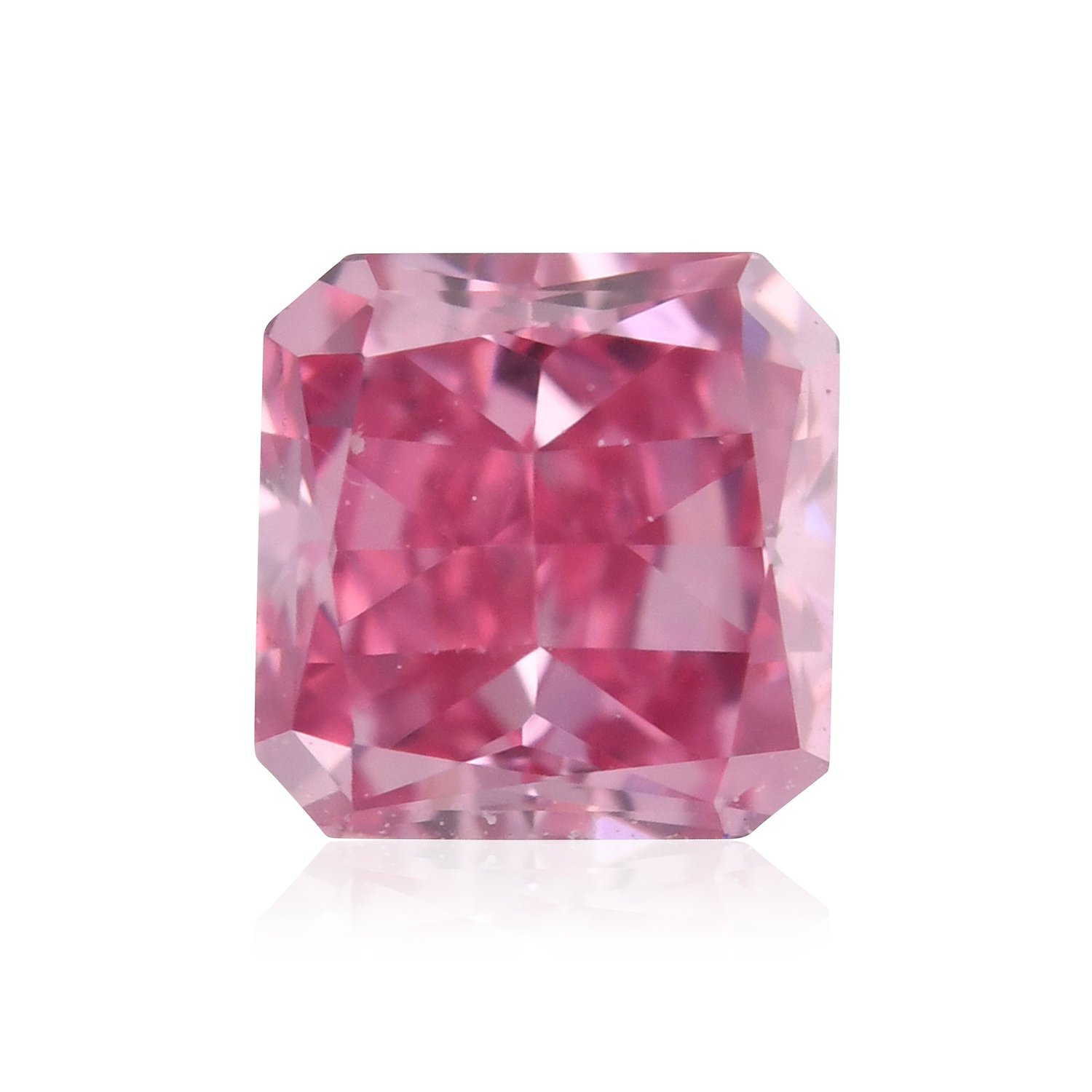 0.17 Carat Fancy Vivid Purplish Pink Radiant Diamond VVS1 GIA