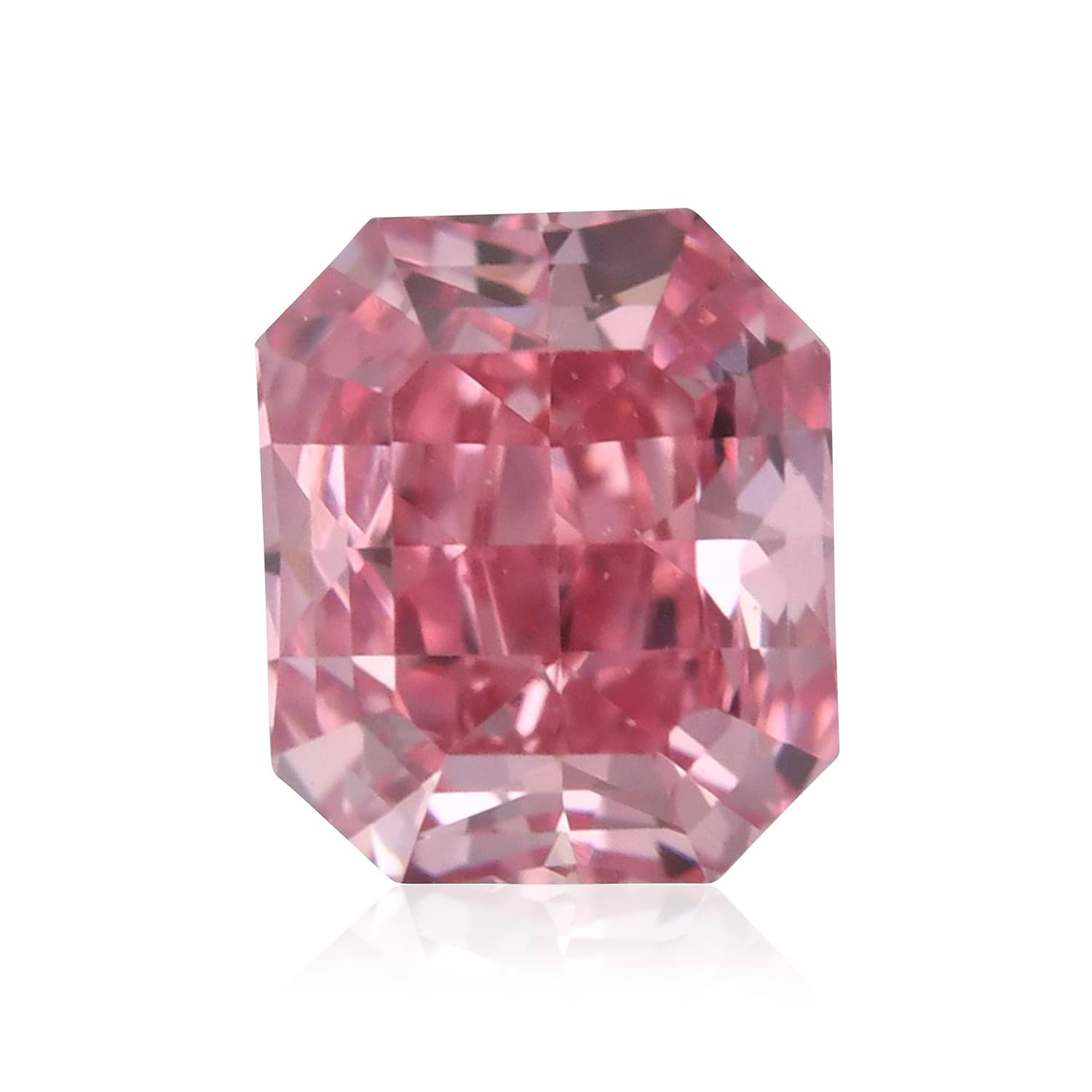 0.22 Carat Fancy Vivid Purplish Pink Radiant Diamond VS2 GIA
