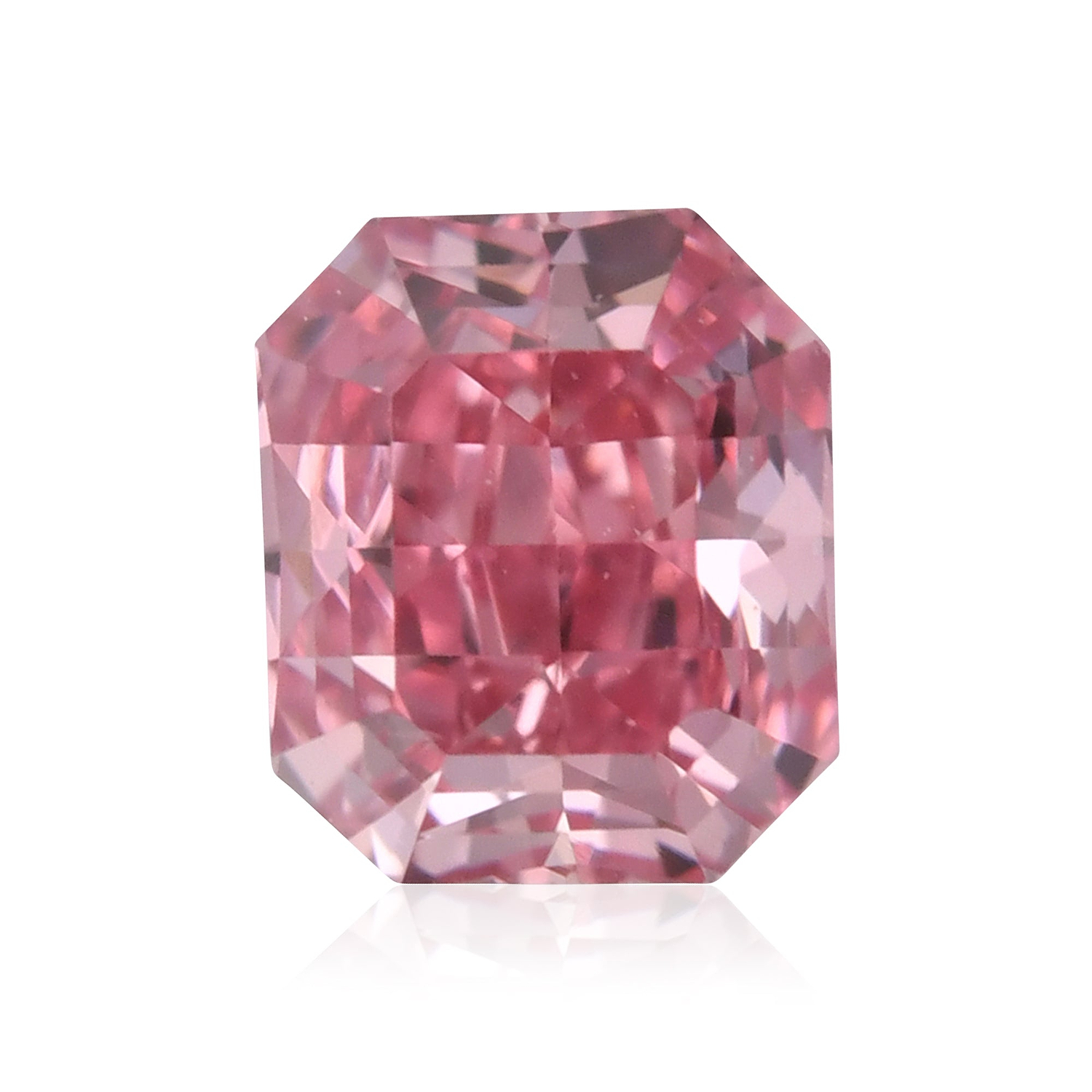 0.22 Carat Fancy Vivid Purplish Pink Radiant Diamond VS2 GIA