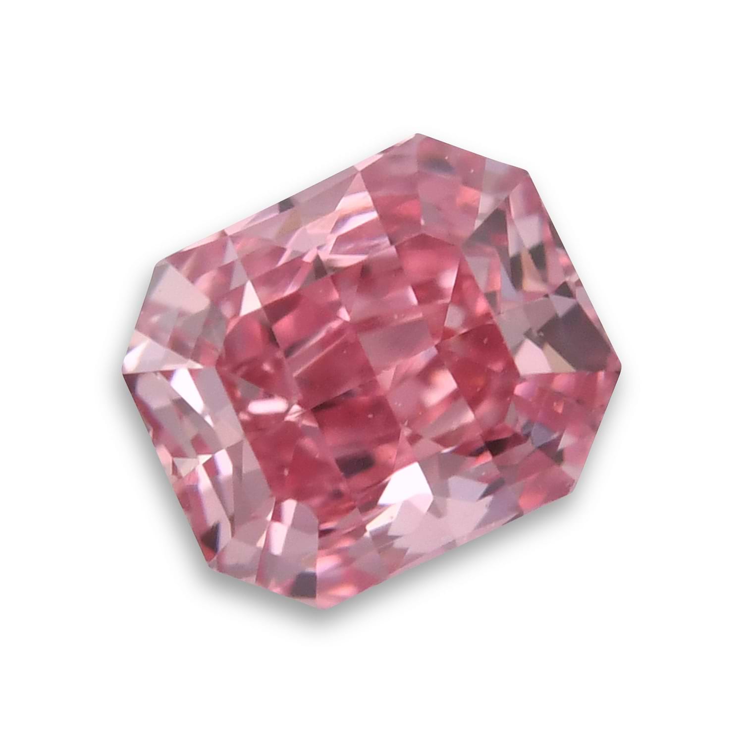 0.22 Carat Fancy Vivid Purplish Pink Radiant Diamond VS2 GIA