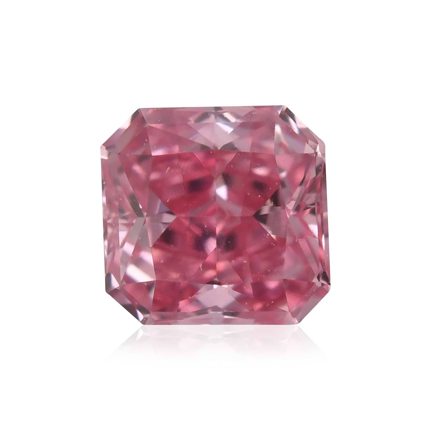 0.23 Carat Fancy Intense Purplish Pink Radiant Diamond VVS2 GIA
