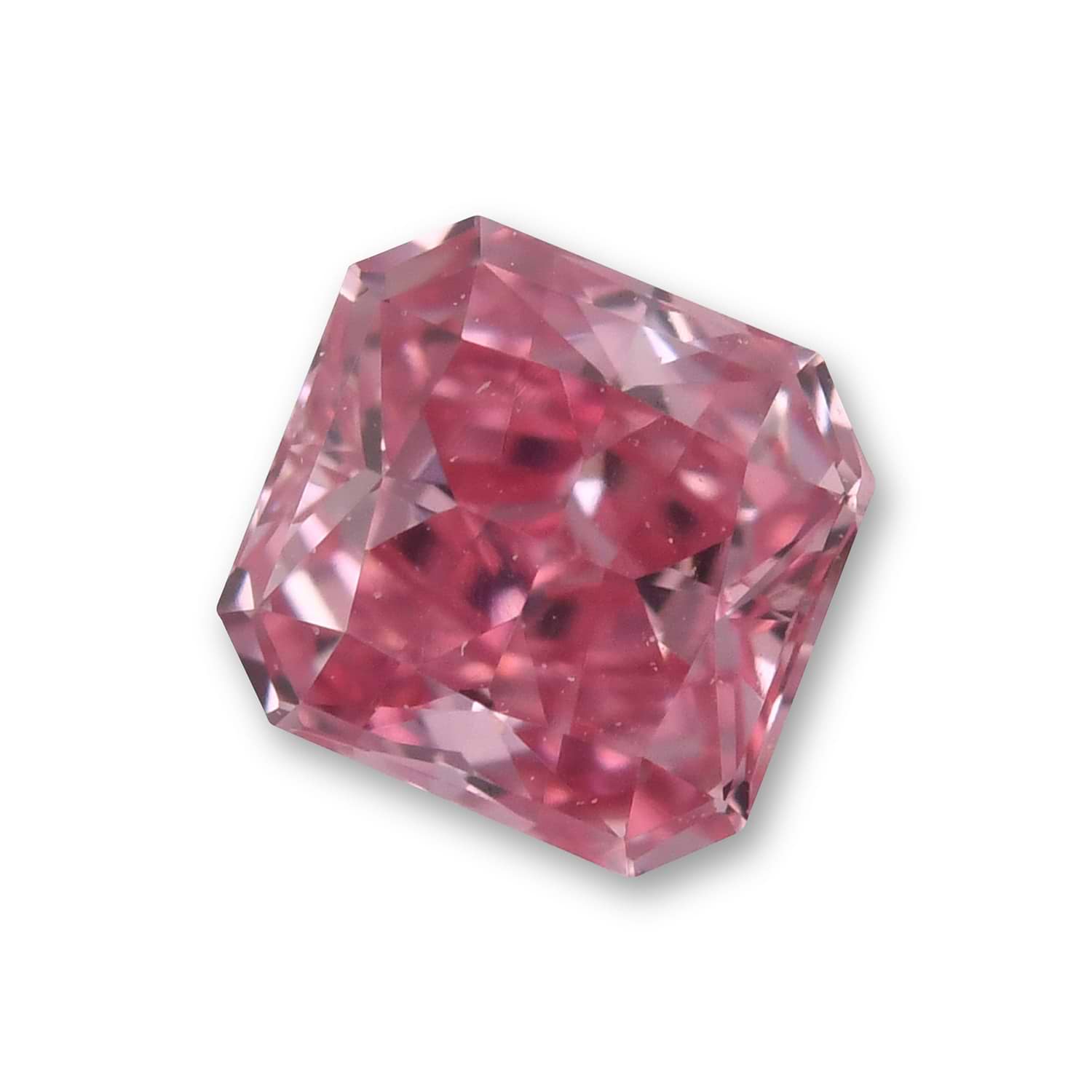 0.23 Carat Fancy Intense Purplish Pink Radiant Diamond VVS2 GIA