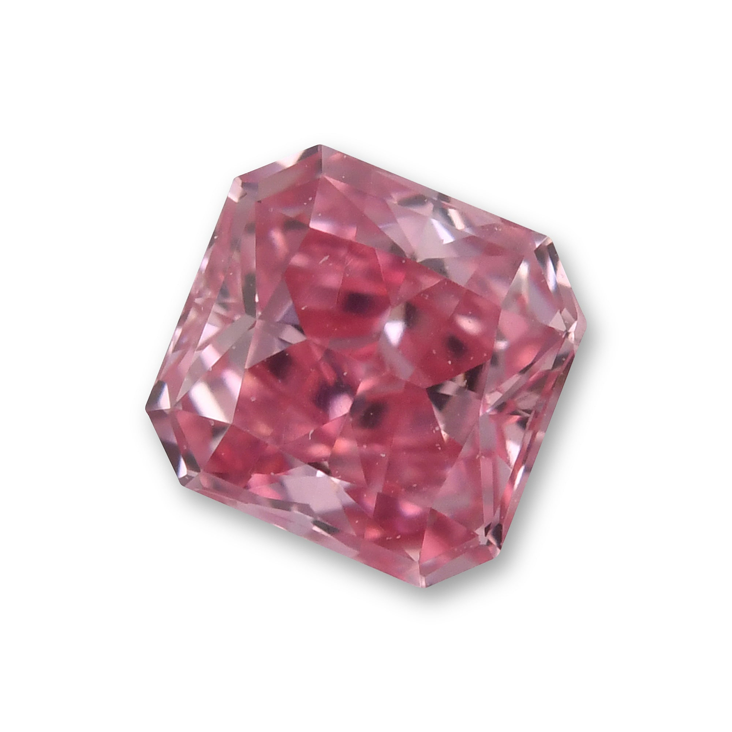 0.23 Carat Fancy Intense Purplish Pink Radiant Diamond VVS2 GIA