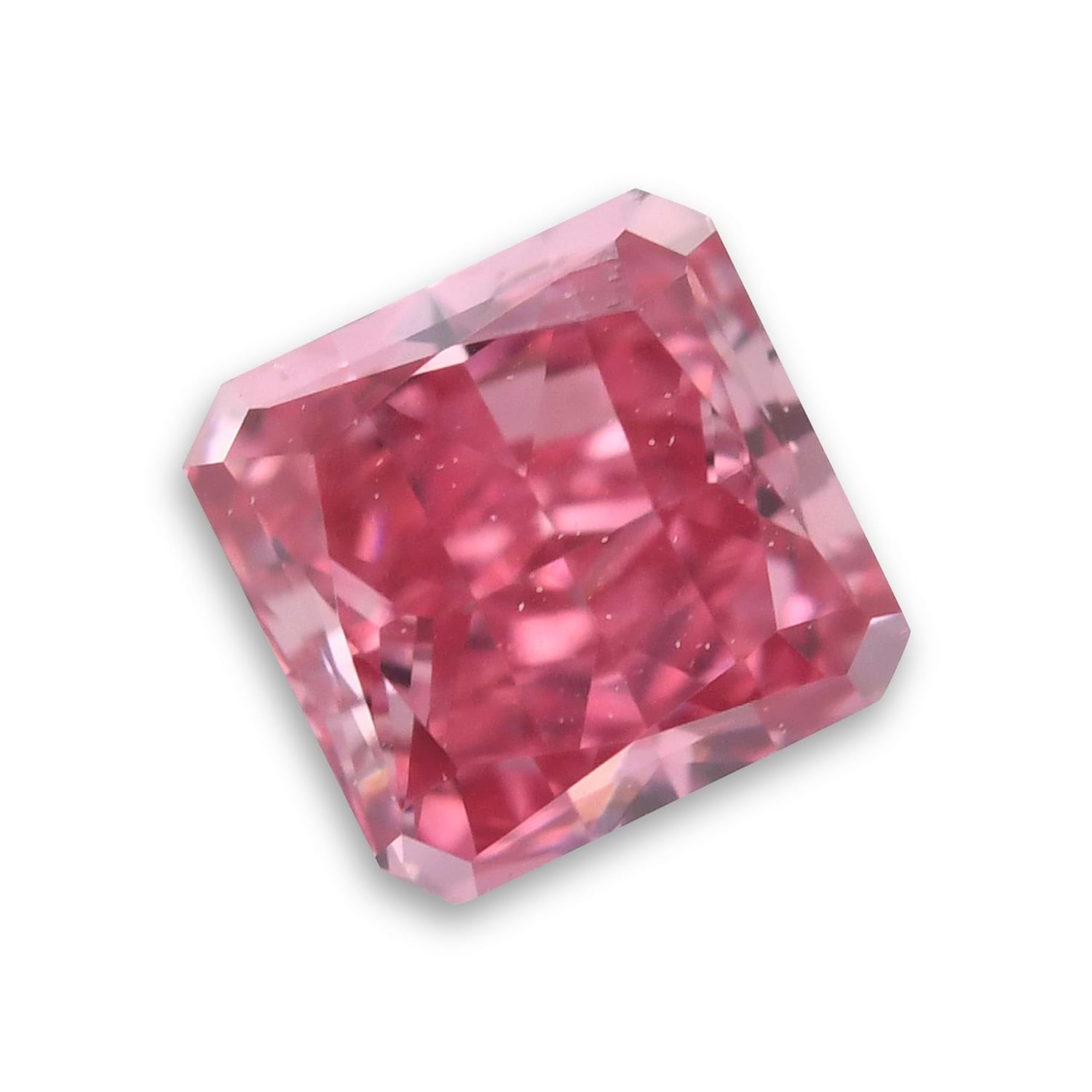 0.23 Carat Fancy Vivid Purplish Pink Radiant Diamond VS1 GIA