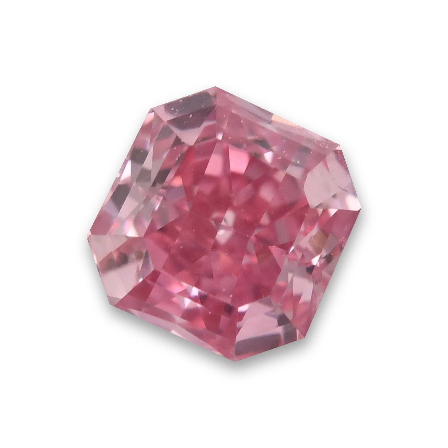0.24 Carat Fancy Intense Purplish Pink Radiant Diamond VS2 GIA