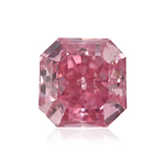 0.24 Carat Fancy Intense Purplish Pink Radiant Diamond VS2 GIA