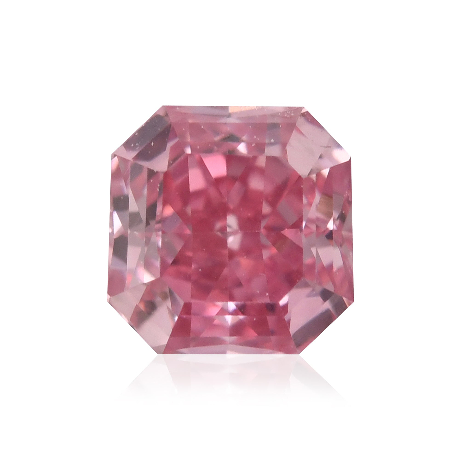 0.24 Carat Fancy Intense Purplish Pink Radiant Diamond VS2 GIA
