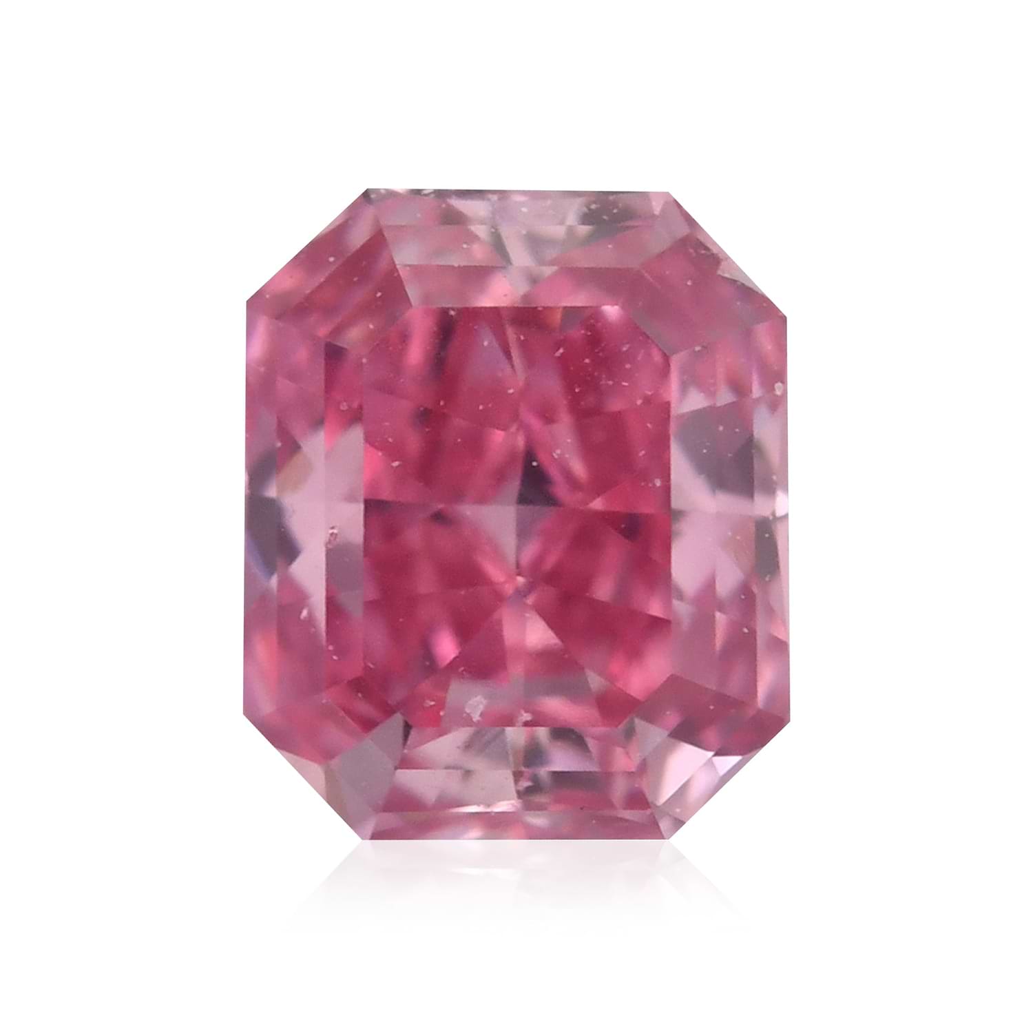 0.24 Carat Fancy Vivid Purplish Pink Radiant Diamond VS2 GIA