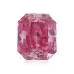 0.24 Carat Fancy Vivid Purplish Pink Radiant Diamond VS2 GIA