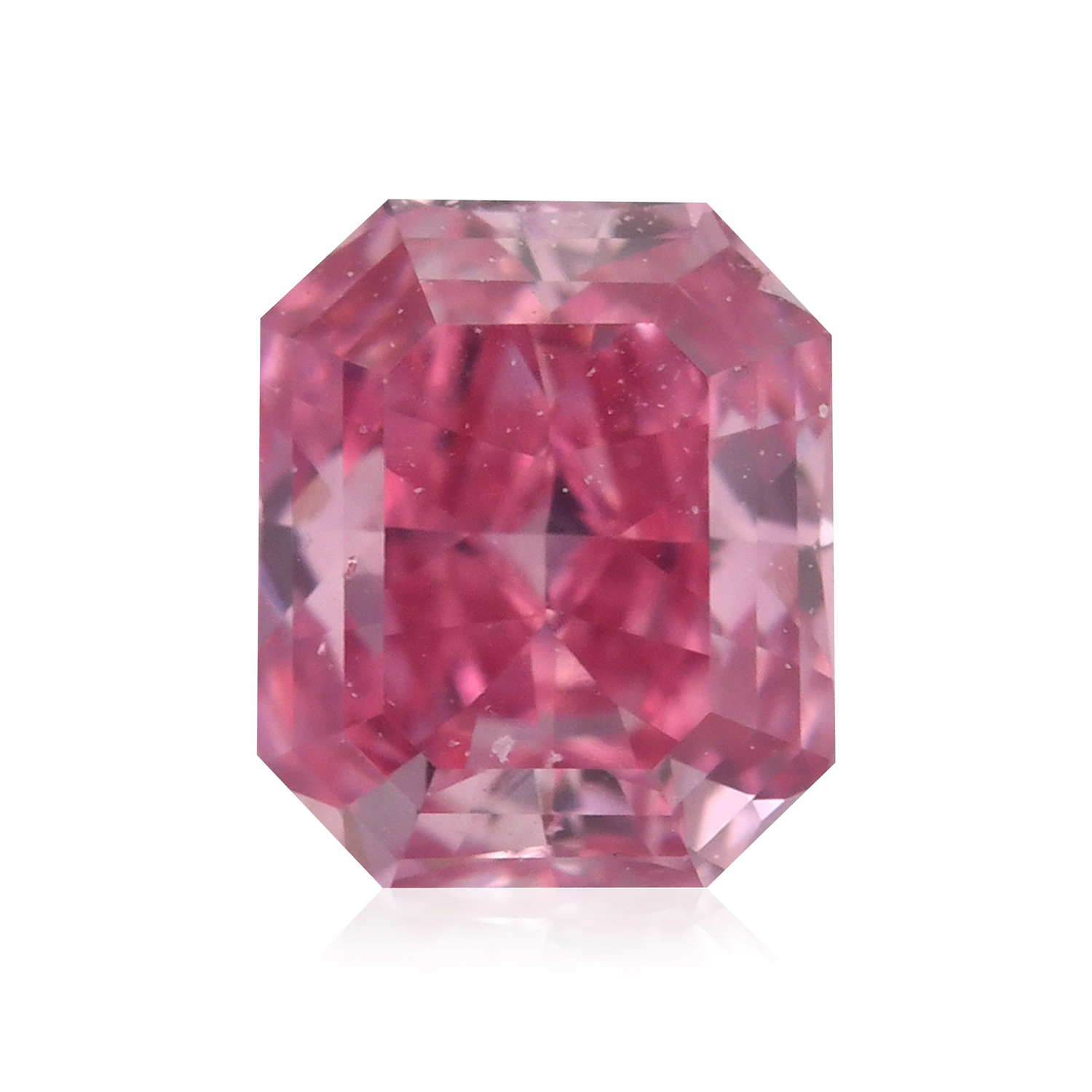 0.24 Carat Fancy Vivid Purplish Pink Radiant Diamond VS2 GIA