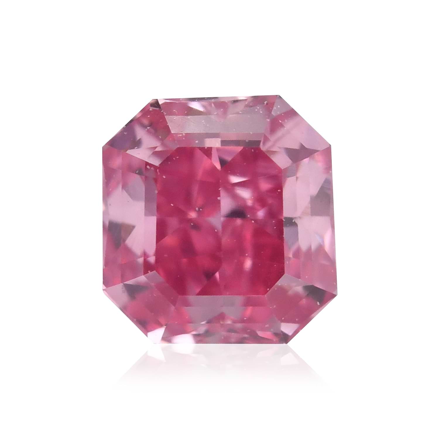 0.26 Carat Fancy Vivid Purplish Pink Radiant Diamond VVS1 GIA