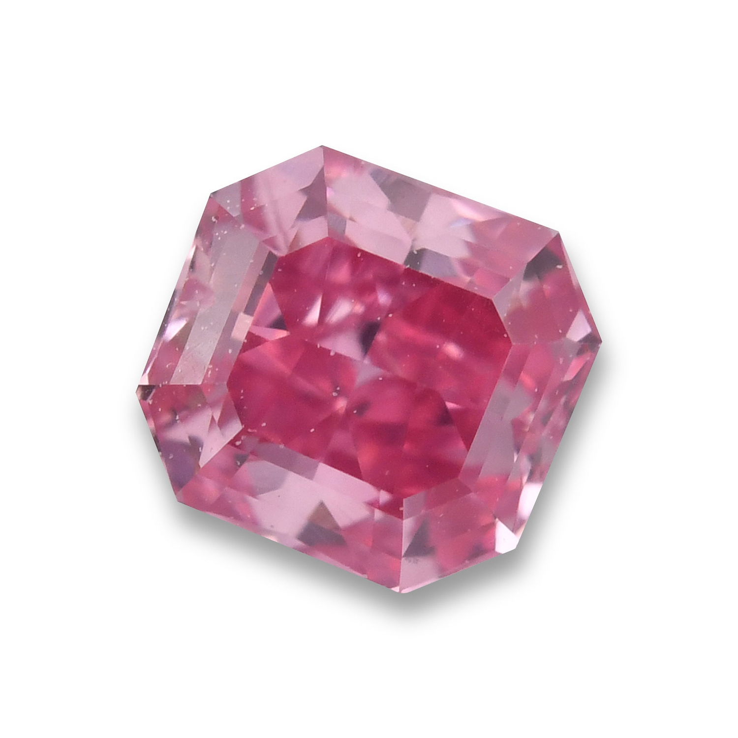 0.26 Carat Fancy Vivid Purplish Pink Radiant Diamond VVS1 GIA
