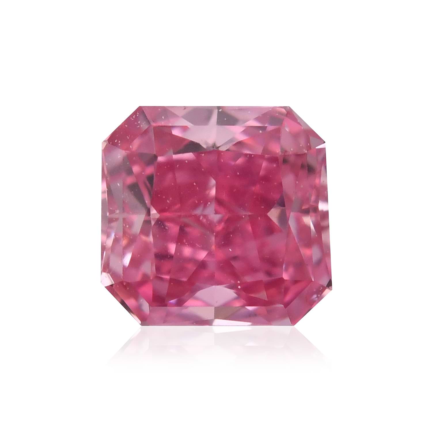 0.26 Carat Fancy Vivid Purplish Pink Radiant Diamond VS2 GIA