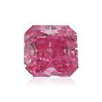 0.26 Carat Fancy Vivid Purplish Pink Radiant Diamond VS2 GIA