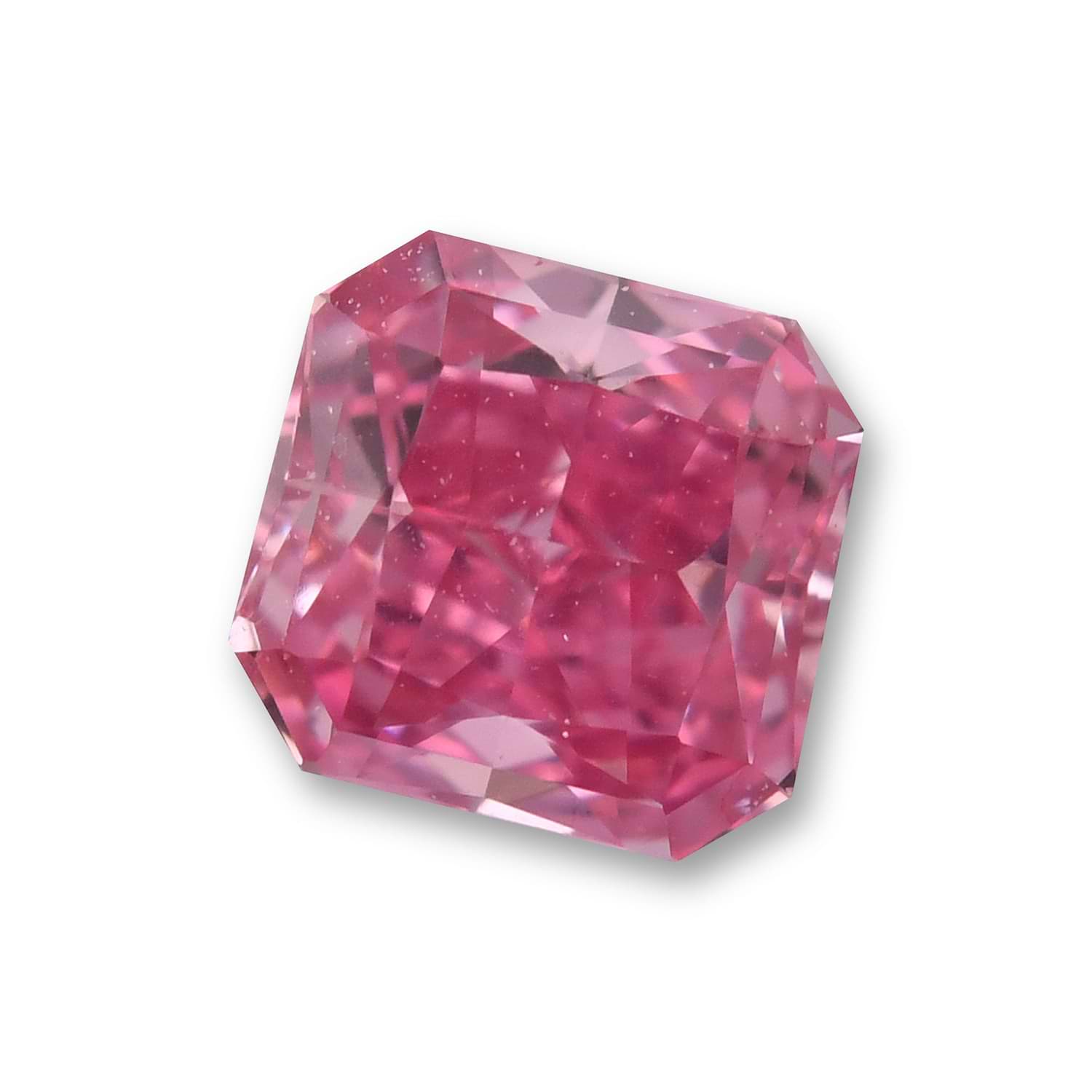 0.26 Carat Fancy Vivid Purplish Pink Radiant Diamond VS2 GIA