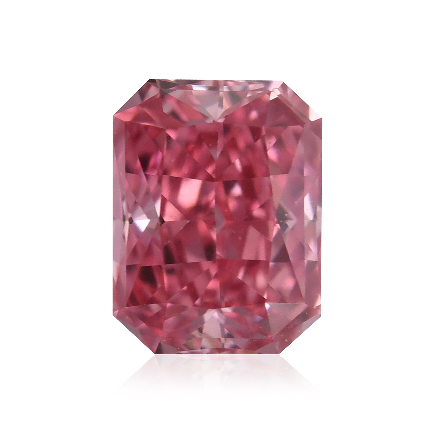 0.27 Carat Fancy Vivid Pink Radiant Diamond VS2 GIA and Argyle