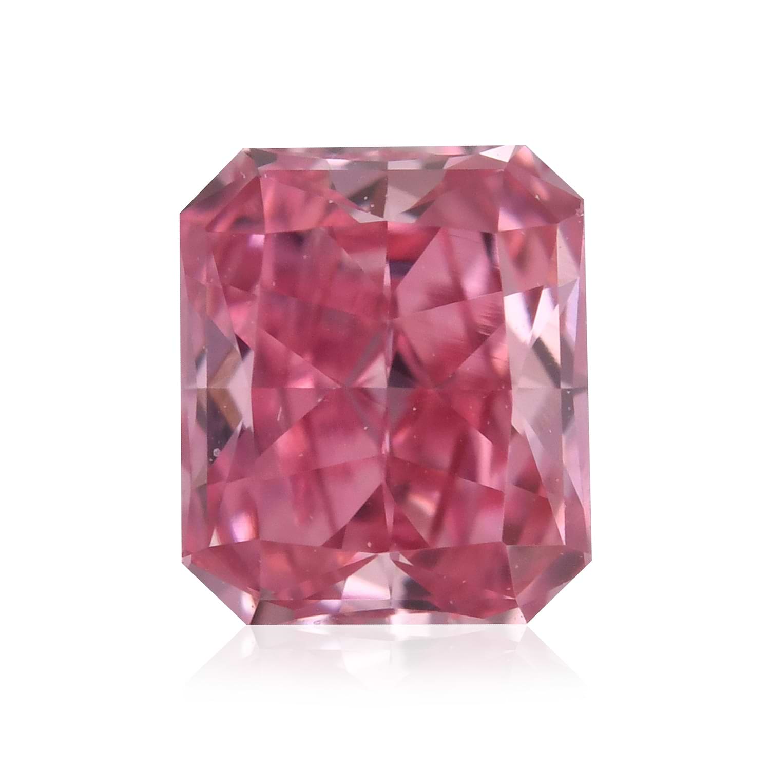 0.31 Carat Fancy Vivid Pink Radiant Argyle Diamond VVS2 GIA