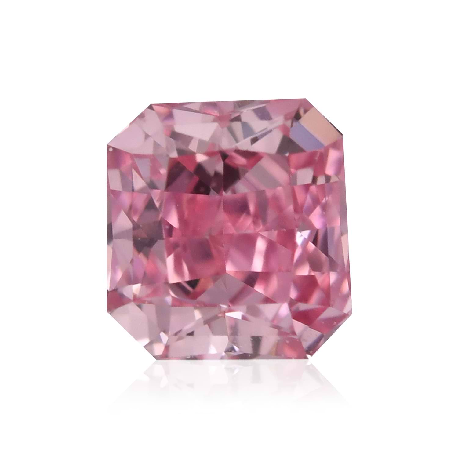 0.25 Carat Fancy Intense Purplish Pink Radiant Diamond SI1 GIA