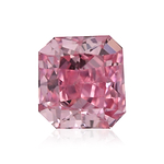0.25 Carat Fancy Intense Purplish Pink Radiant Diamond SI1 GIA