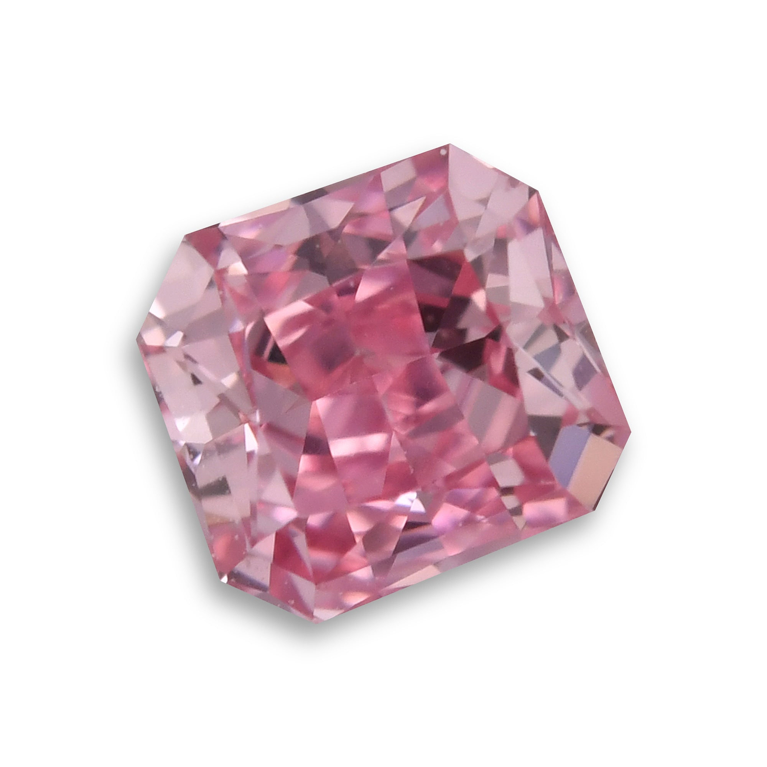0.25 Carat Fancy Intense Purplish Pink Radiant Diamond SI1 GIA