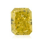 0.35 Carat Fancy Intense Yellow Radiant Diamond VS1 GIA