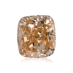 1.01 Carat Fancy Brown Yellow Cushion Diamond I1 GIA
