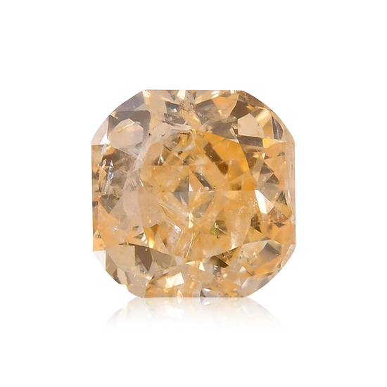 1.02 Carat Fancy Yellow Orange Cushion Diamond (SI2) GIA