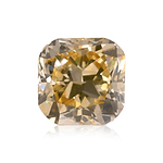 1.08 Carat Fancy Brownish Orangy Yellow Cushion Diamond VVS2 GIA