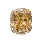 1.23 Carat Fancy Brown Yellow Cushion Diamond VS2 GIA