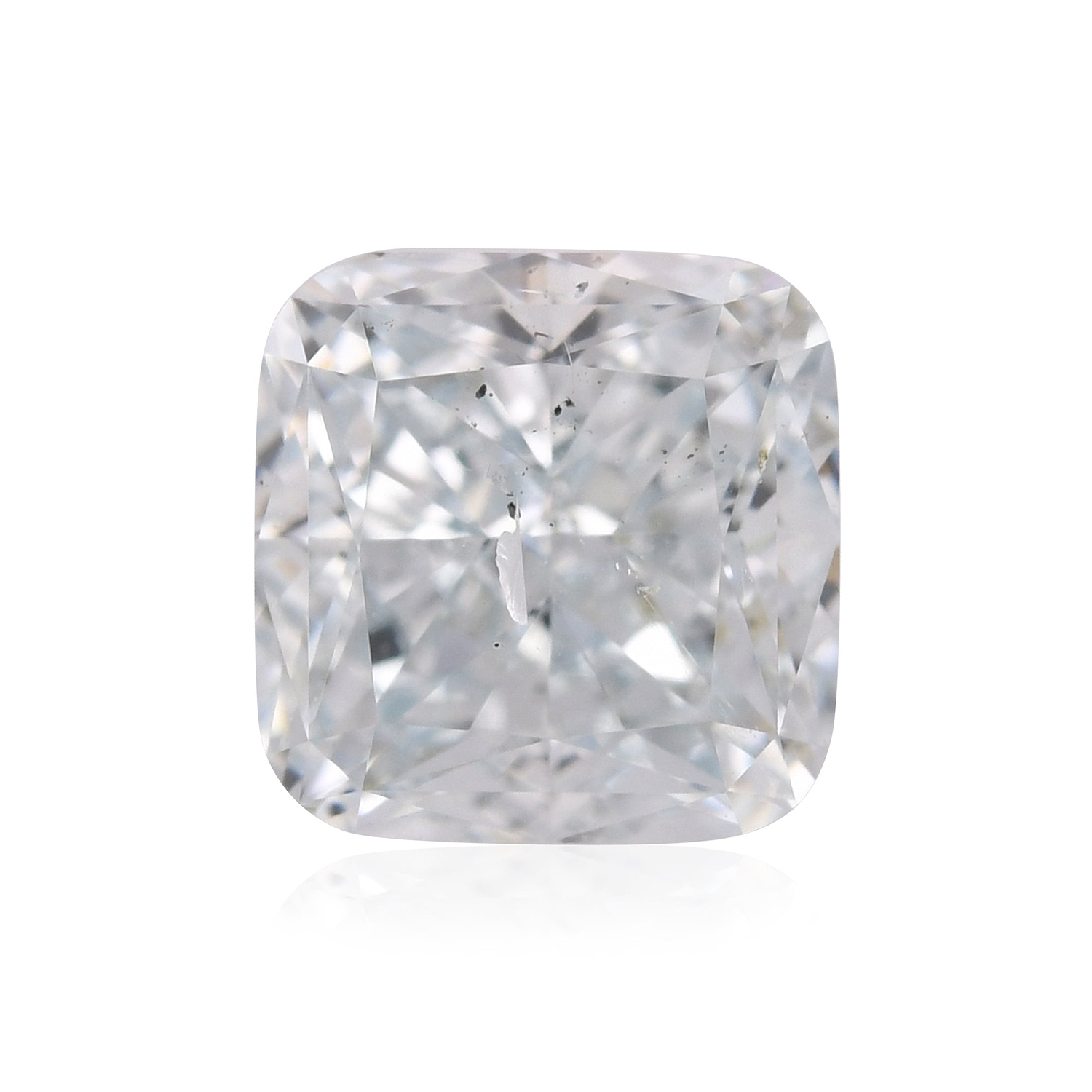 1.00 Carat Fancy Light Greenish Blue Cushion Diamond SI2 GIA