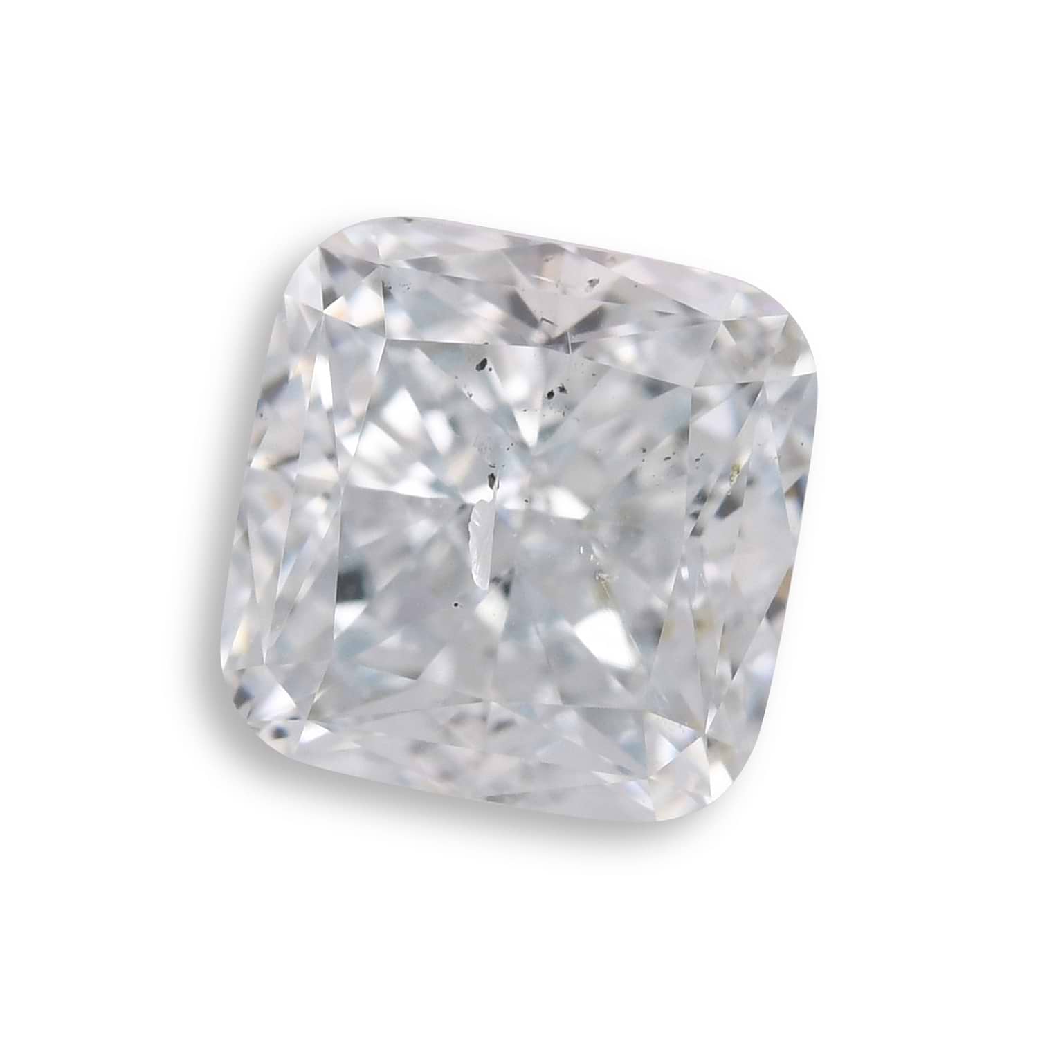 1.00 Carat Fancy Light Greenish Blue Cushion Diamond SI2 GIA