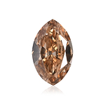 3.01 Carat Fancy Brown Yellow Marquise Diamond I1 GIA