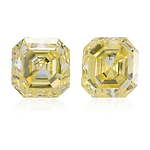 0.94 Carat Fancy Yellow Asscher Diamonds (SI2)