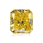 0.84 Carat Fancy Vivid Yellow Radiant Diamond VS1 GIA