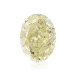 0.71 Carat Fancy Light Brownish Greenish Yellow Oval Diamond SI1 GIA