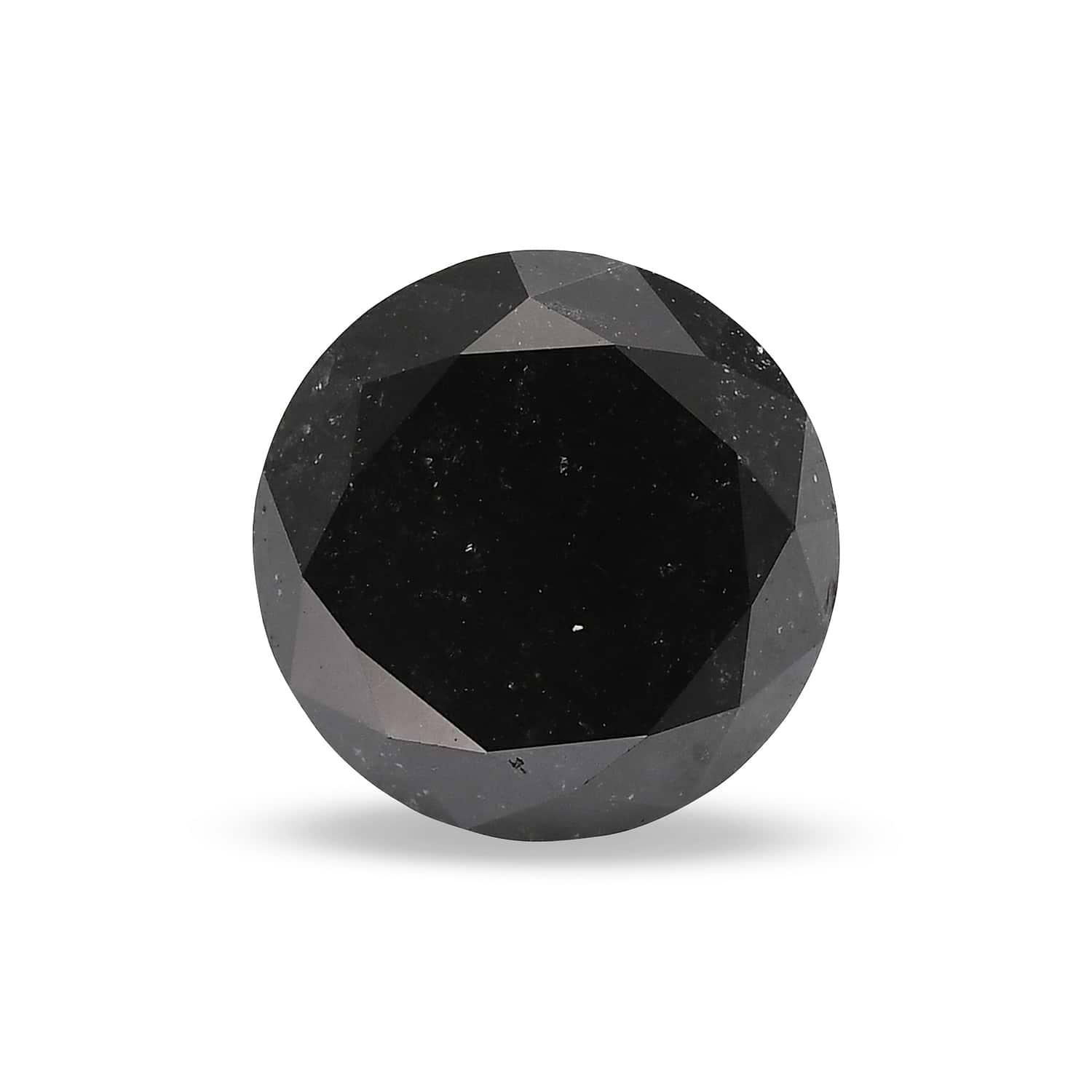 1.98 Carat Fancy Black Round Brillant Diamond GIA
