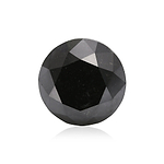 2.57 Carat Fancy Black Round Brilliant Diamond  GIA