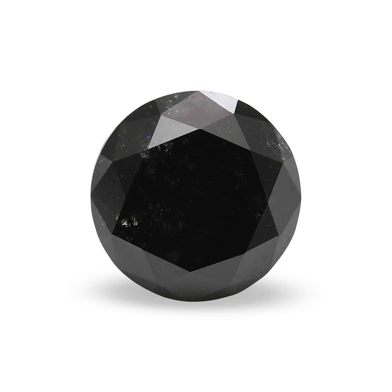 2.84 Carat Fancy Black Round Brillant Diamond GIA