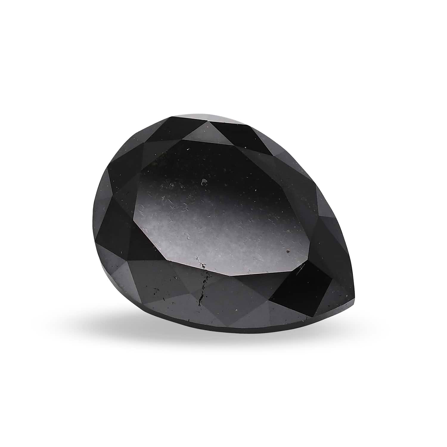 1.92 Carat Fancy Black Pear Diamond GIA