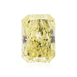 0.52 Carat Fancy Yellow Radiant Diamond VVS2 GIA