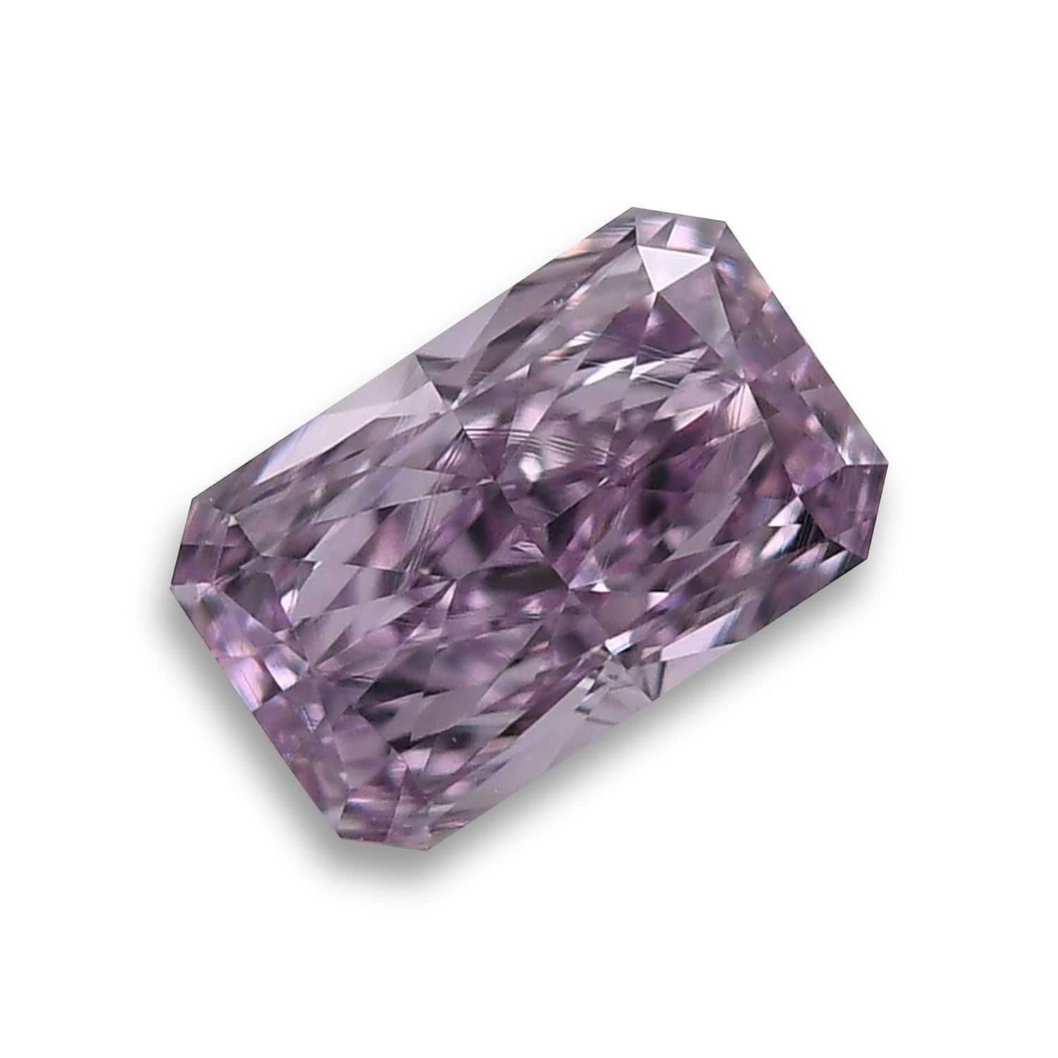 0.26 Carat Fancy Pink Purple Radiant Diamond VS2 GIA