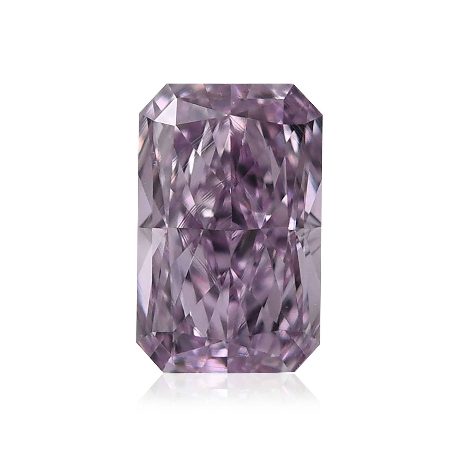 0.26 Carat Fancy Pink Purple Radiant Diamond VS2 GIA