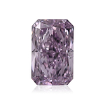 0.26 Carat Fancy Pink Purple Radiant Diamond VS2 GIA