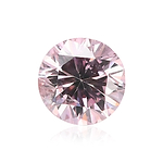 0.11 Carat Fancy Pink Round Brillant Diamond  GIA